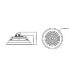 Led UFO High bay 150 Watt Kleur 4000K