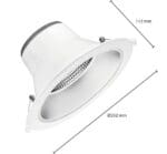 Led Downlight 19 W CCT Switch Ø195 Wit