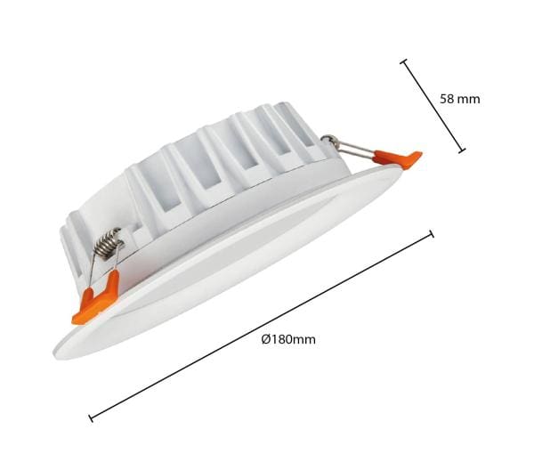 Led Downlight 17 W RGB+CCT Switch Ø150 Wit - Afbeelding 5