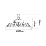 Led UFO High bay 200 Watt Kleur 4000K