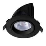 Kantelbare Downlight 28 W CCT Switch Ø145 Zwart