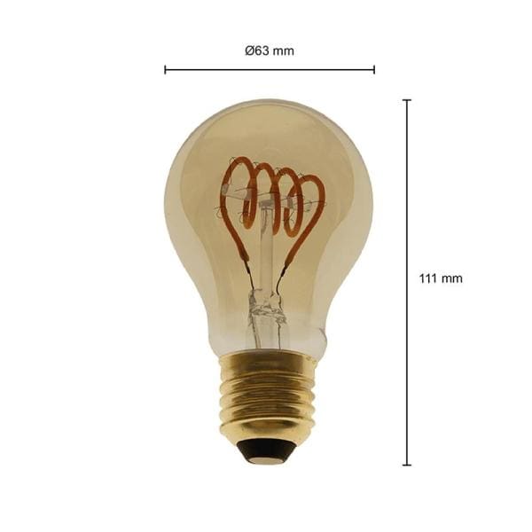 Led lamp filament| 4 Watt | E27 | 2700K | Daglicht sensor - Afbeelding 3