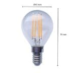Led lamp filament | 1,6 Watt | E14 | 2100K
