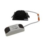 LED inbouwspot 6W | Vierkant | Zwart | 2700K