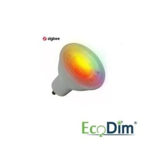Ecodim zigbee Led spot | 5,3 Watt | GU10 | Instelbaar 2700K-6500K + RGB