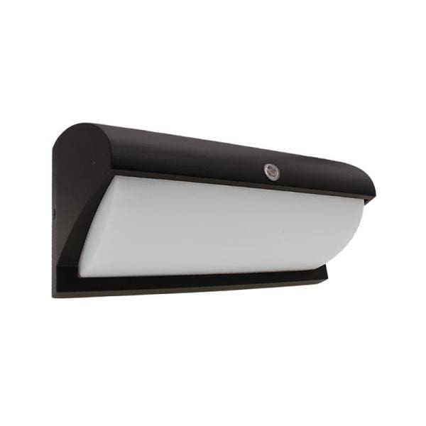 Led Bulkhead met lichtsensor zwart | 12 W | 3000K - Afbeelding 4