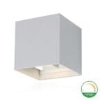Wandlamp led kubus wit | 2 x 3 W | Dim2Warm