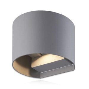 Wandlamp rond grijs | 6 W | 3000K