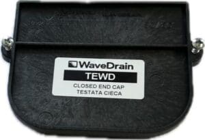 Eindplaat gesloten voor Wave drain lijngoot