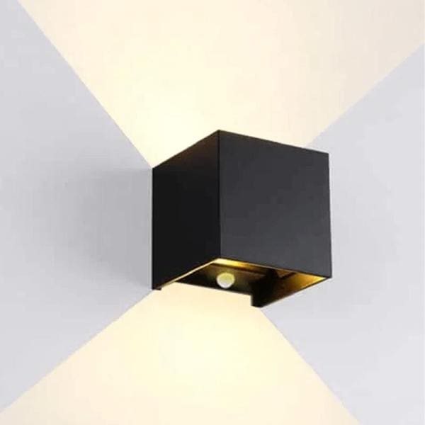 Wandlamp led kubus dimbaar met pir sensor | 2 x 3 W | 3000K - Afbeelding 4