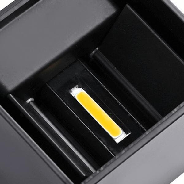 Wandlamp led kubus zwart | 2 x 3 W | 3000K - Afbeelding 3