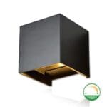 Wandlamp led kubus grijs | 2 x 3 W | Dim2Warm