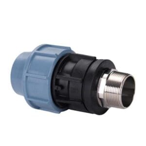 Tyleen koppeling | Verloop koppeling | 20 mm x ½" | Knel x buitendraad