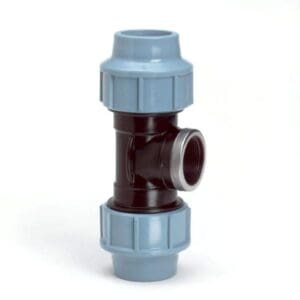 Tyleen koppeling | T-Stuk | 63 mm x 2½" x 63 mm | Knel x binnendraad