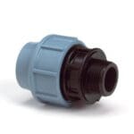 Tyleen koppeling | Verloop koppeling | 63 mm x 1¼" | Knel x buitendraad