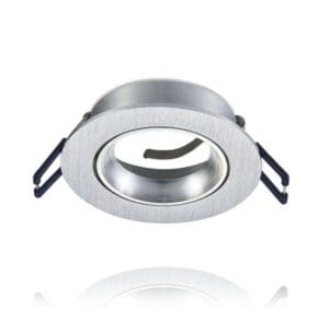 Zilver armatuur Ø70mm | Kantelbaar | GU10