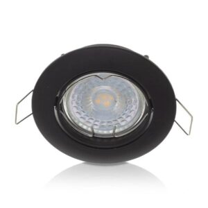 MR16 ARMATUUR ROND KANTELBAAR ZWART