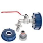 Geko IBC Set S60x6 Adapter | ½" Kraan met ¾" buitendraad