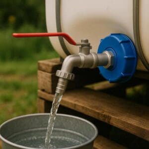 Geko IBC Set S60x6 Adapter | ½" Kraan met ¾" buitendraad