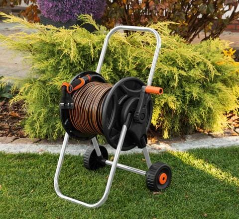Bradas BLACK LINE slangenwagen met 13 mm (1/2") 20 meter slang - broespistool en koppelingen - Afbeelding 3