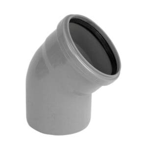 Wavin | PVC | Bocht 45° | Spie-Mof | 200 mm | Manchet | SN4