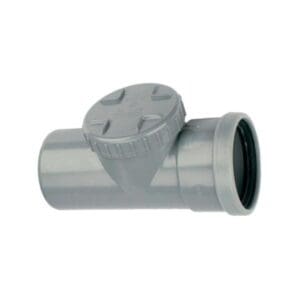 Wavin | PVC | Ontstoppingstuk met schroefkap | Spie-Mof | 110 mm | Manchet | SN4