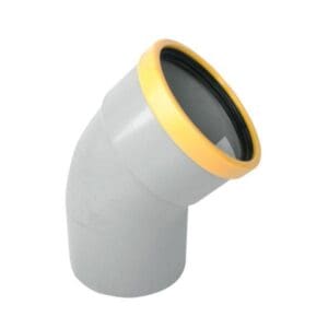 Wavin | PVC | Bocht 45° | Spie-Mof | 160 mm | Manchet | SN8