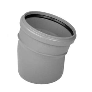 Wavin | PVC  | Bocht 15° | 2 x Mof | 200 mm | Manchet | SN4