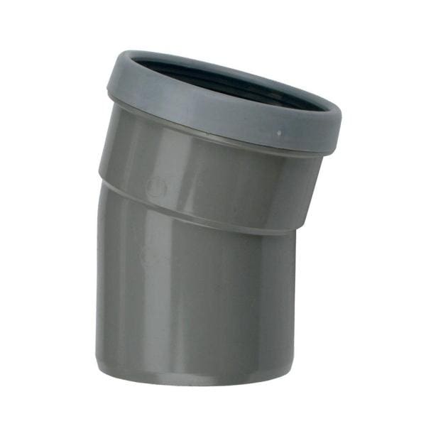 Wavin | PVC  | Bocht 15° | Spie-Mof | 160 mm | Manchet | SN4