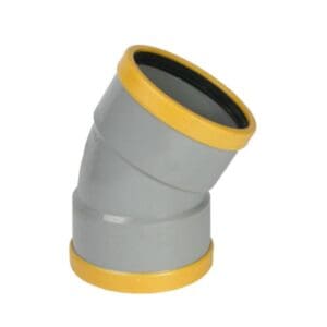 Wavin | PVC | Bocht 30° | 2 x Mof | 125 mm | Manchet | SN8