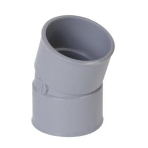 Nicoll | PVC | Bocht 20° | 2 x Mof | 40 mm | Lijm | Grijs