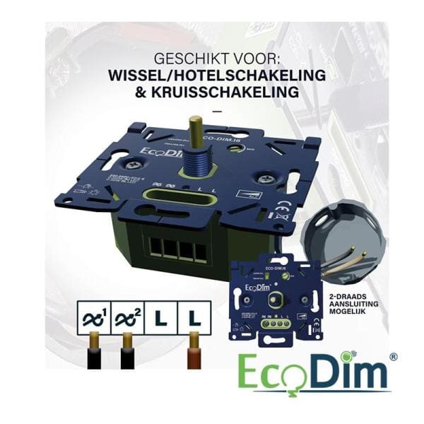 ECO-Dim | Led dimmer universeel | 0-300 Watt (RLC) - Afbeelding 5