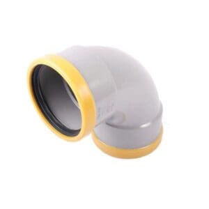 Wavin | PVC | Bocht 88° | 2 x Mof | 200 mm | Manchet | SN8