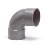 Nicoll | PVC | Bocht 88° | 2 x Mof | 90 mm | Lijm | Grijs