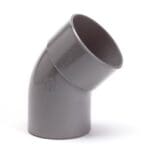 Nicoll | PVC | Bocht 45° | Spie-Mof | 160 mm | Lijm | Grijs