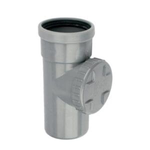 Wavin | PVC | Ontstoppingstuk met schroefkap | Spie-Mof | 125 mm | Manchet | SN4