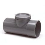 Nicoll | PVC | Ontstoppingsstuk met schroefdeksel | Spie-Mof | 160 mm | Lijm | Grijs