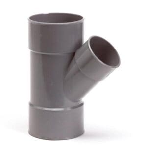 Nicoll | PVC | T-Stuk 45° | 3 x Mof | 50x40x50 mm | Lijm | Grijs