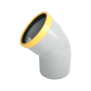 Wavin | PVC | Bocht 30° | Spie-Mof | 200 mm | Manchet | SN8