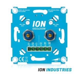 ION Industries | Duo triac Led dimmer | 2 x 0.3-200 Watt
