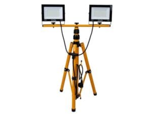 Led Bouwlamp / floodlight 2x50W met statief kleur 6500K