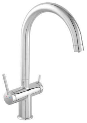 Ferro BFT41 - Chroom keukenkraan met draaibare uitloop