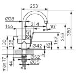 Ferro BFT41 - Chroom keukenkraan met draaibare uitloop