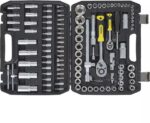 GEKO 108 delige doppenset staal | Inclusief bits en doppen | stevige koffer