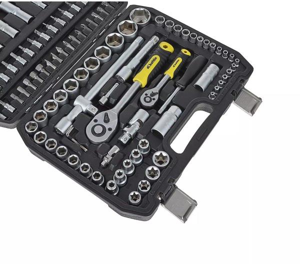 GEKO 108 delige doppenset staal | Inclusief bits en doppen | stevige koffer - Afbeelding 3