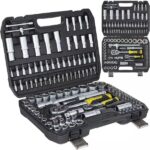 GEKO 108 delige doppenset staal | Inclusief bits en doppen | stevige koffer