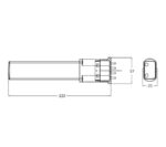 Bailey LED PL TC-SEL 2G7 4P 6W (11W) 600lm 830 Mat AC