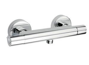 Ferro Wanddouchekraan met thermostaatregelaar – Chroom (TRM7)