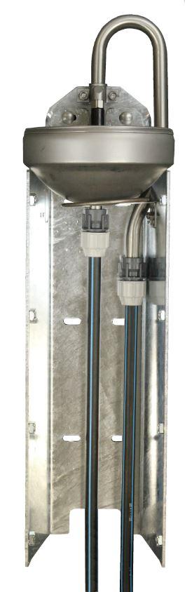 Suevia Drinkbak model 1230 inox 3/4" met staander 60 cm - Afbeelding 3