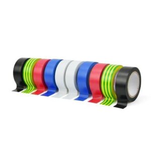 Gekleurde isolatietape 19 mm x 0,13 mm x 5 m - set van 10